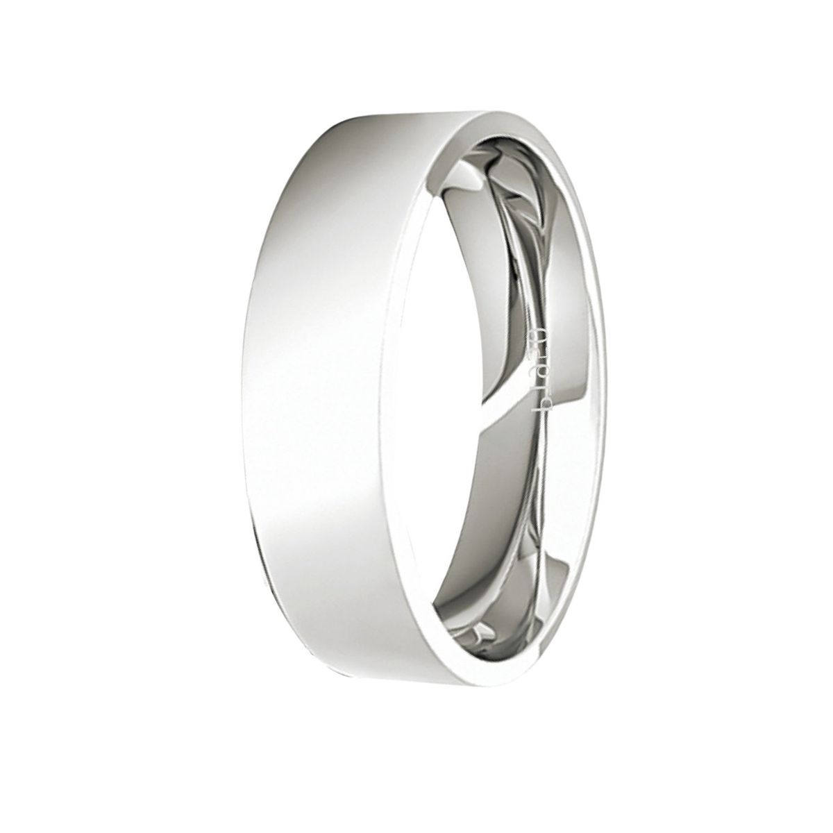 JB JOYAS BARON - Argolla Matrimonio de Platino Modelo Tubo Sagres de 5,0mm