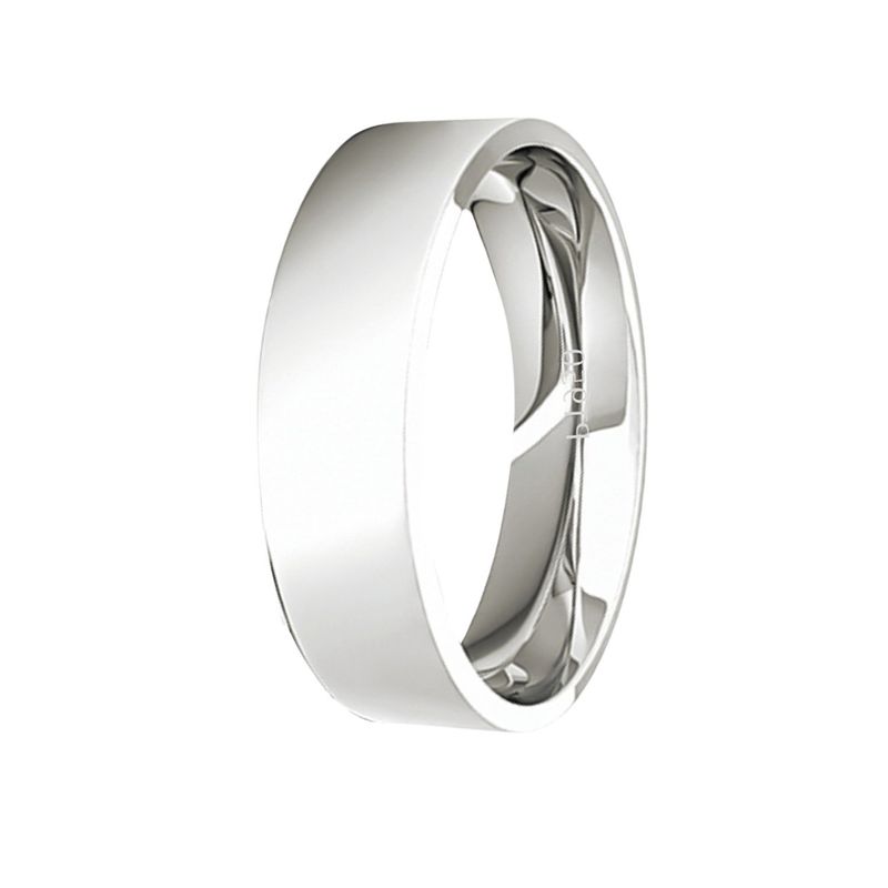 JB JOYAS BARON - Argolla Matrimonio de Platino Modelo Tubo Sagres de 5,0mm