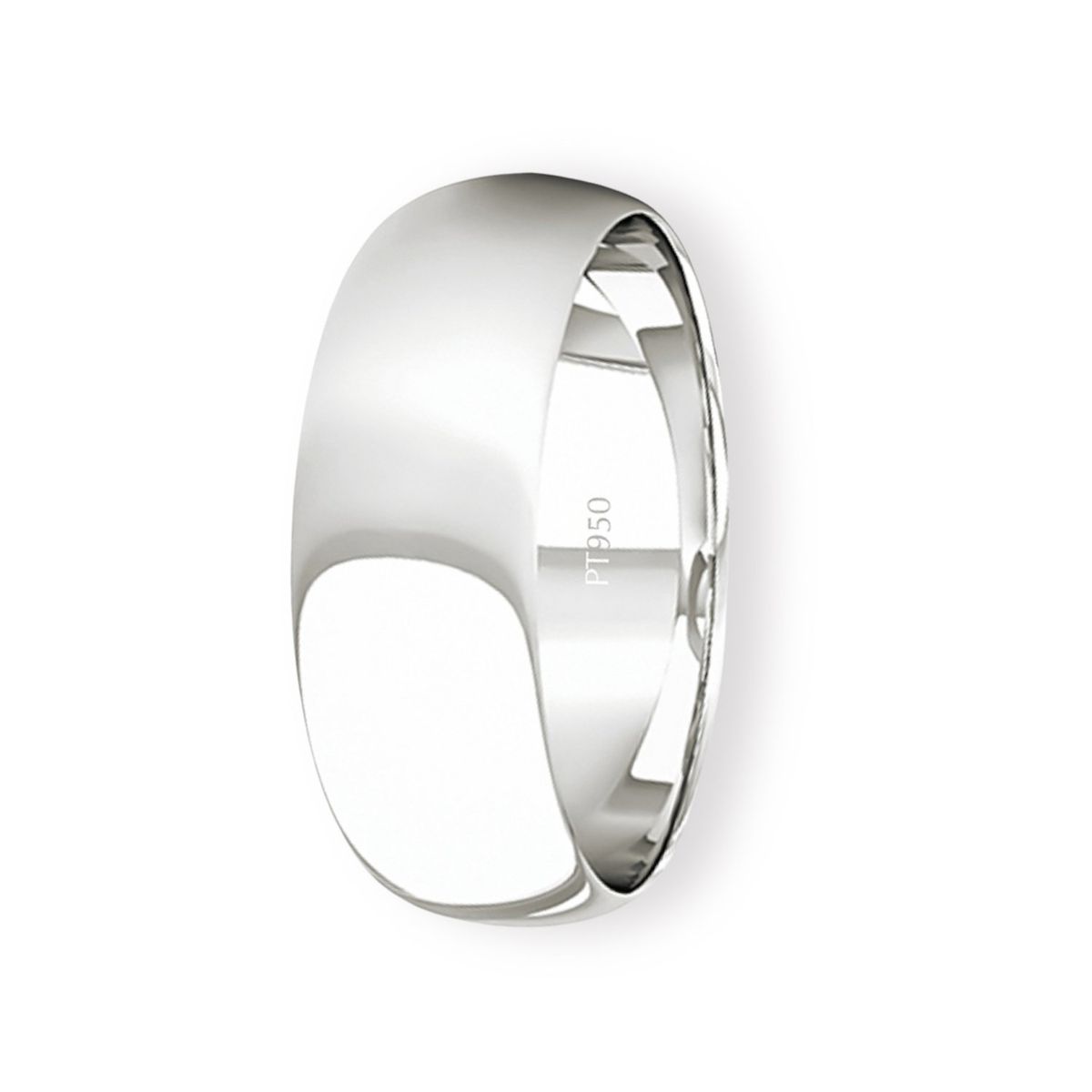 JB JOYAS BARON - Argolla Matrimonio de Platino Inglés Argos de 5,0mm