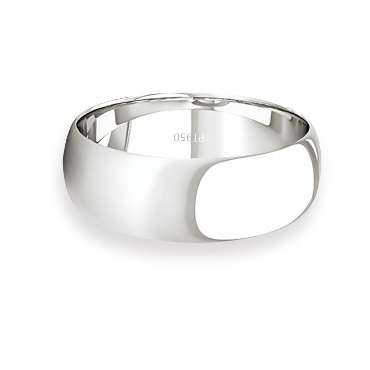 JB JOYAS BARON - Argolla Matrimonio de Platino Inglés Argos de 5,0mm