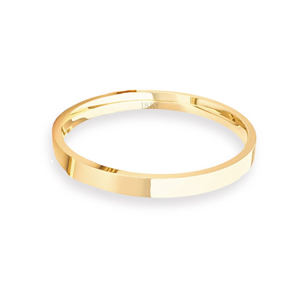 JB JOYAS BARON - Argolla Matrimonio de Oro Amarillo 18kt Tubo ErgoFit Siena de 2,0mm
