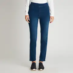 CURVI - Jeans Azul Medio Pierna Pitillo Push Up