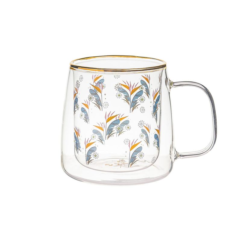 ADAGIO TEAS - Taza Doble Vidrio Bird of Paradise 400 ml