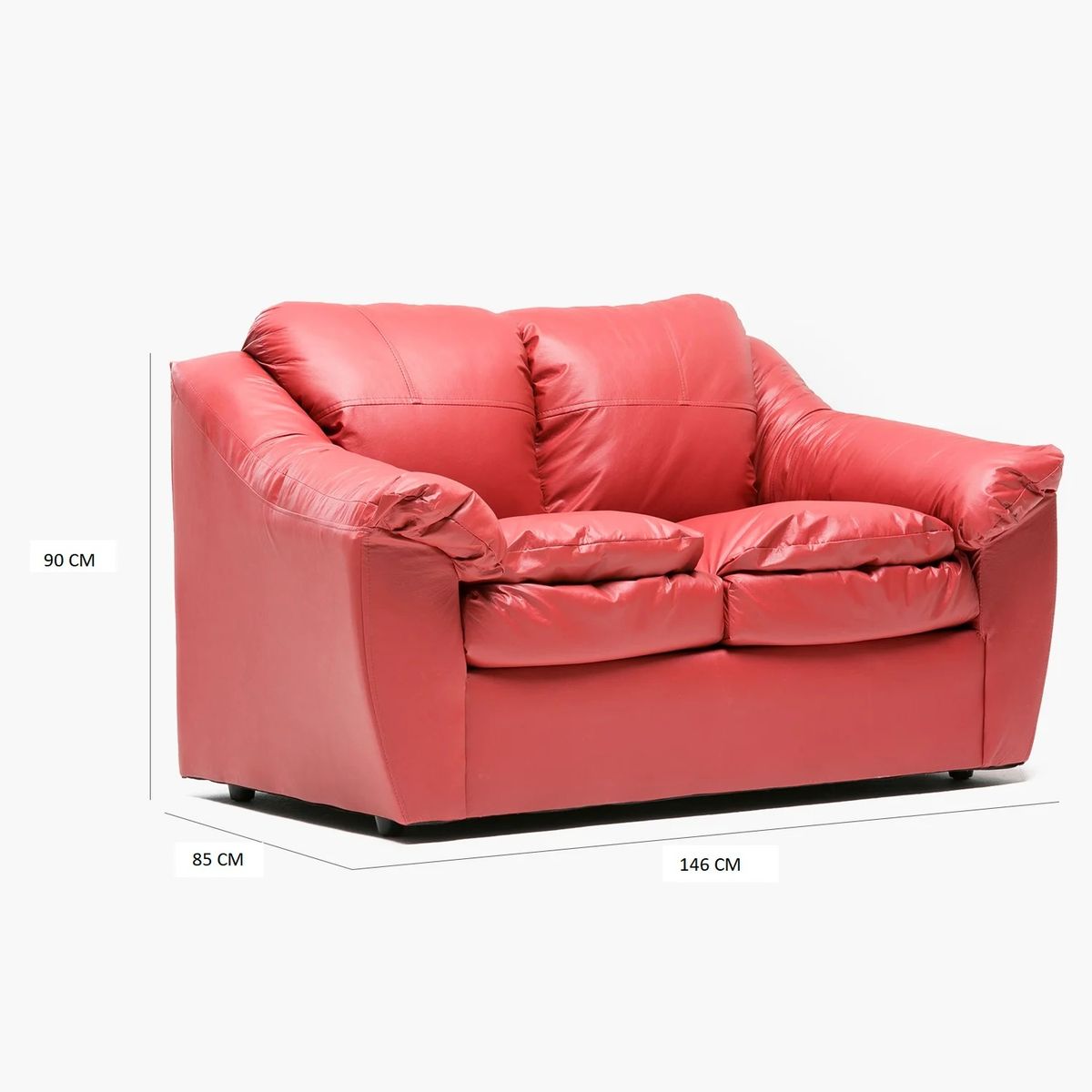 CABSUR - SOFA GALICIA 2CPOS ROJO