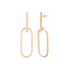 MABELITA - Aros De Plata Con Baño de Oro Clic