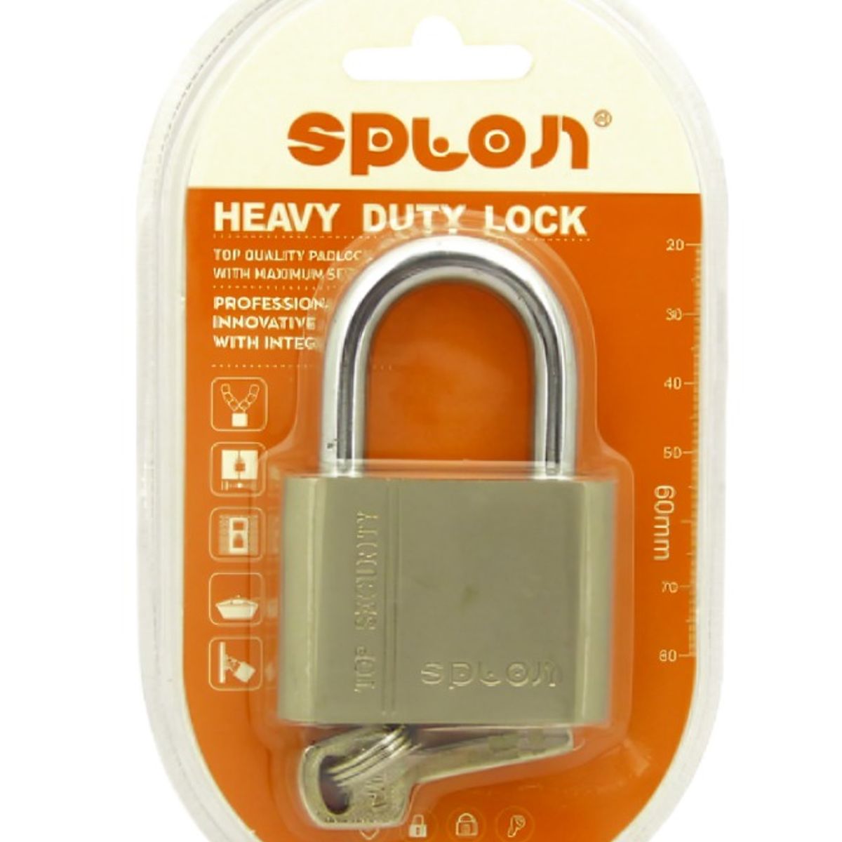 OEM - CANDADO 60 MM SPLON TOP SECURITY PADLOCK