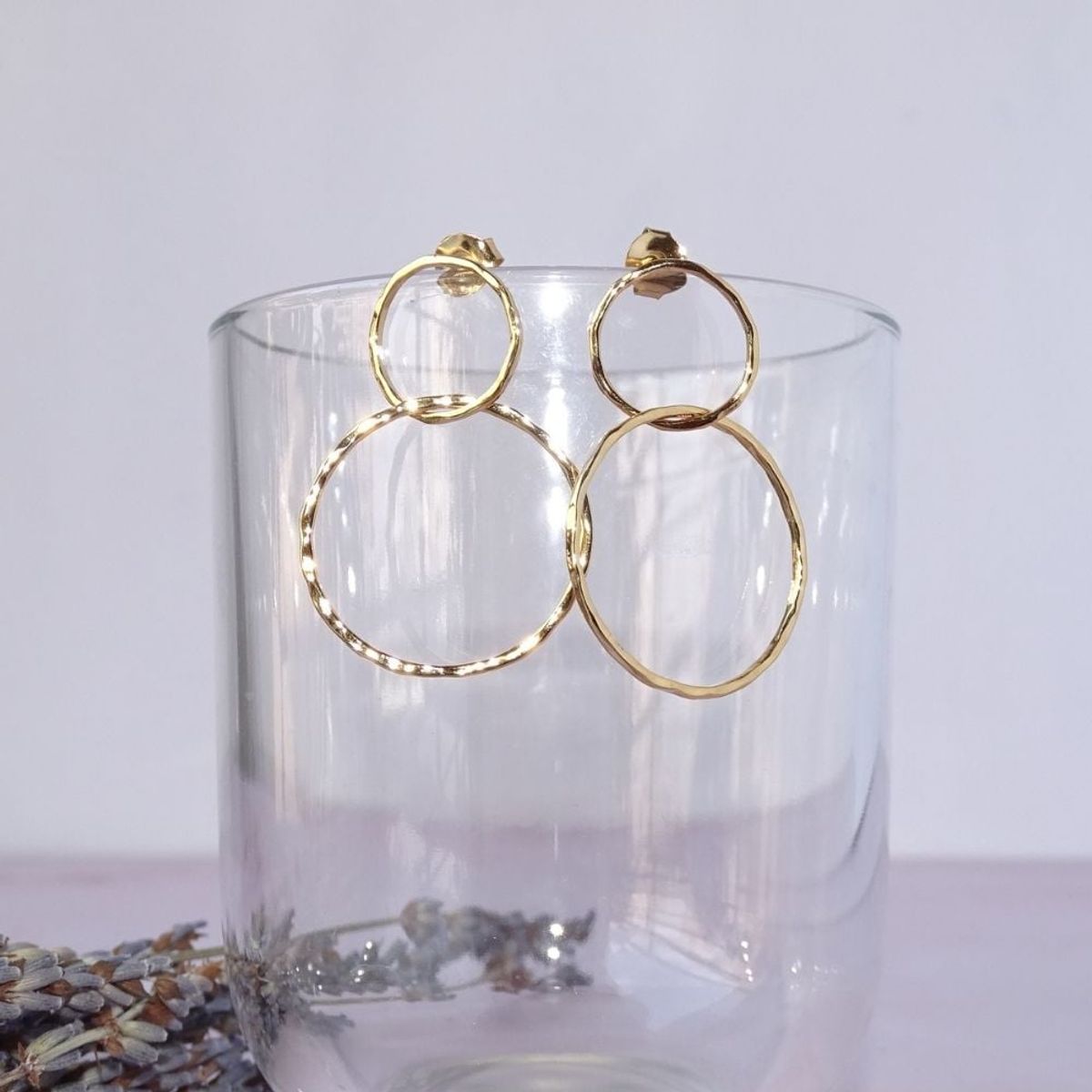 MABELITA - Aros De Plata Con Baño de Oro Aros Doble