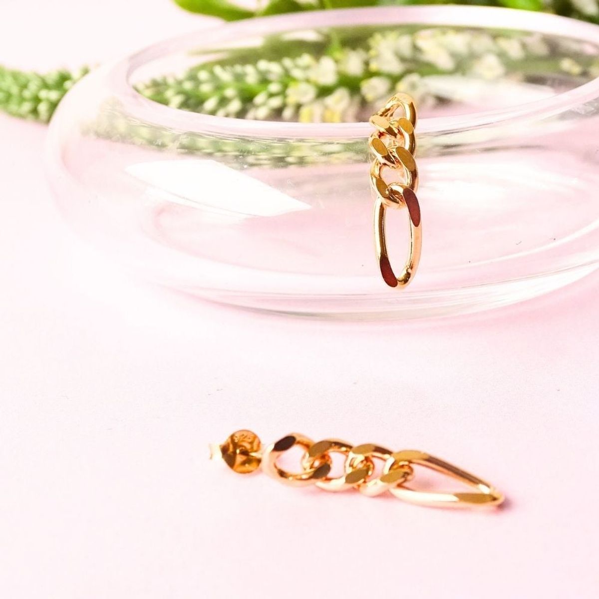 MABELITA - Aros De Plata Con Baño de Oro Figaro