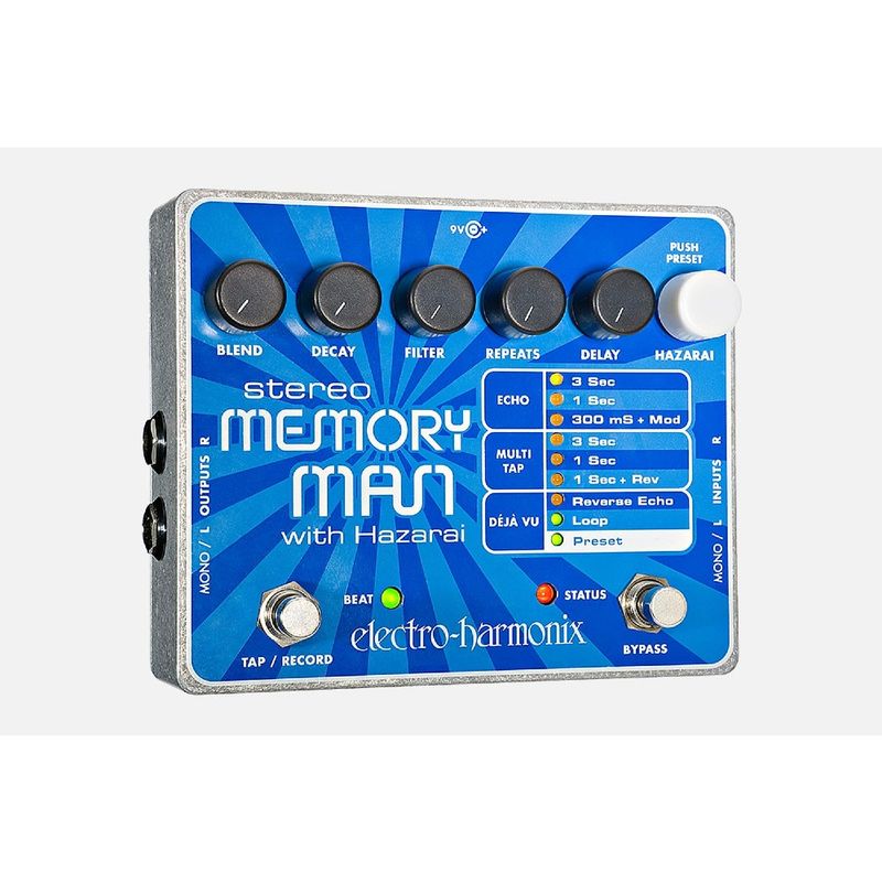 ELECTRO HARMONIX - Pedal Stereo Memory Man With Hazarai Electro Harmonix