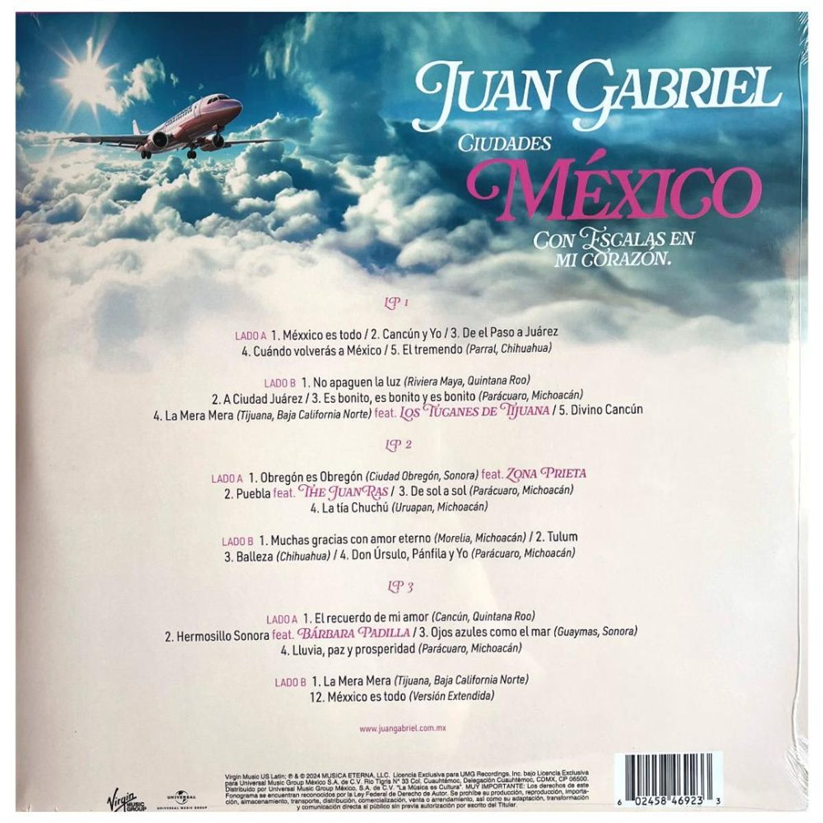 HITWAY MUSIC - JUAN GABRIEL - CIUDADES MEXICO CON ESCALAS EN MI CORAZON
