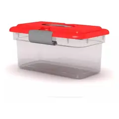 KENDY - Caja Organizadora Botiquín Transparente 6 Lts Plástica