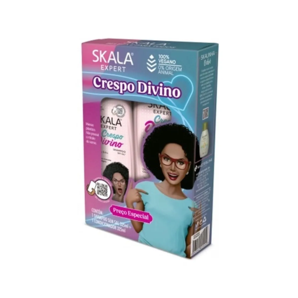 SKALA - Kit Shampoo Y Acond Crespo Divino Skala Expert 650ml.-