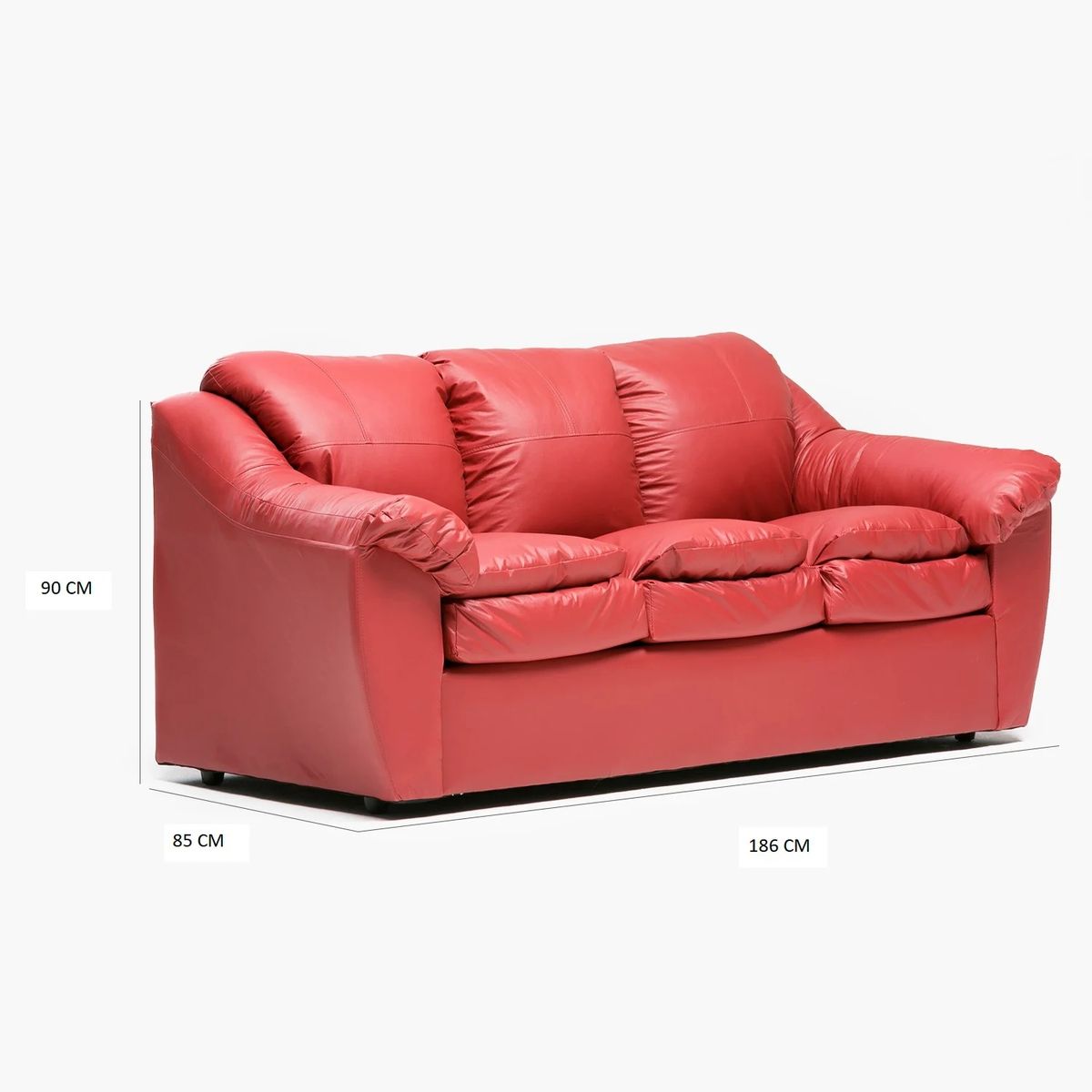 CABSUR - SOFA GALICIA 3CPOS ROJO