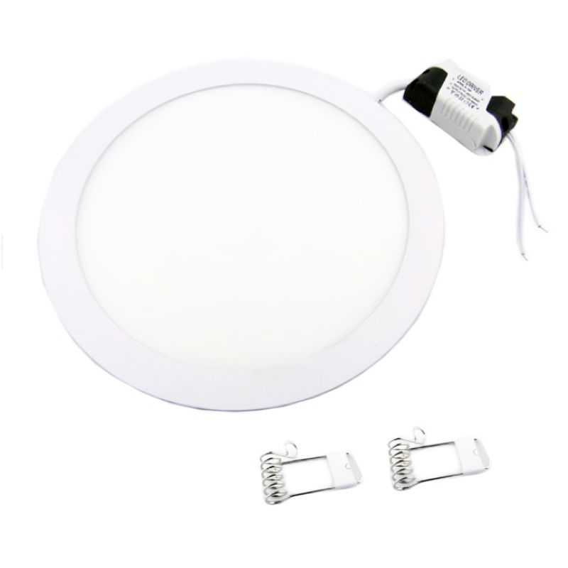 OEM - FOCO LED PANEL 18 WATT EMBUTIDO REDONDO LUZ CALIDA PARA CIELO FALSO