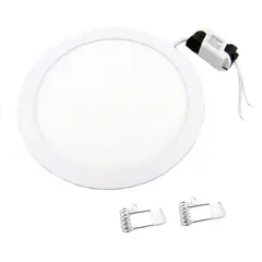 OEM - FOCO LED PANEL 18 WATT EMBUTIDO REDONDO LUZ CALIDA PARA CIELO FALSO