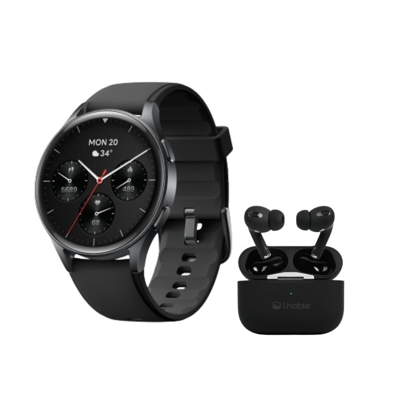 LHOTSE - Pack Smartwatch Lhotse Vibe 05 Black + Audífonos Negro