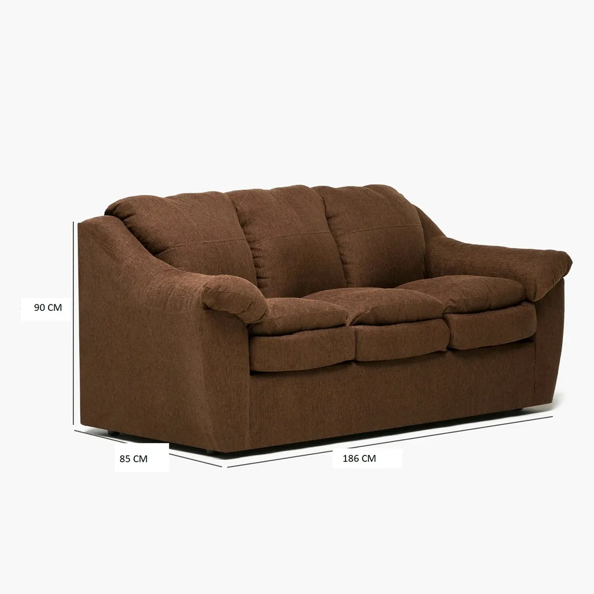 CABSUR - SOFA GALICIA 3CPOS CHOCOLATE