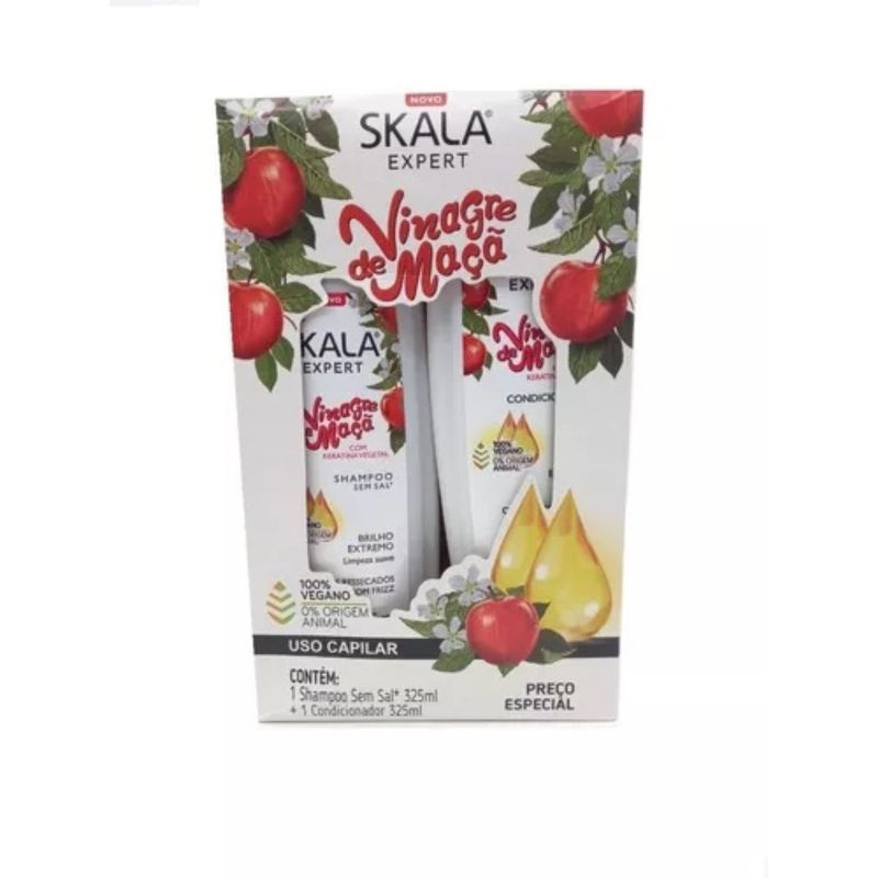 SKALA - Kit Skala Shampoo Y Acondicionador Vinagre De Manzana 325 Ml