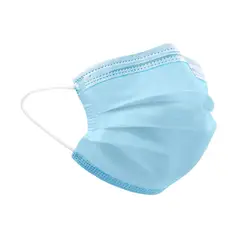 BOTICAMED - Mascarilla 3 Pliegues 5 x Cajas 50 unidades - Celeste