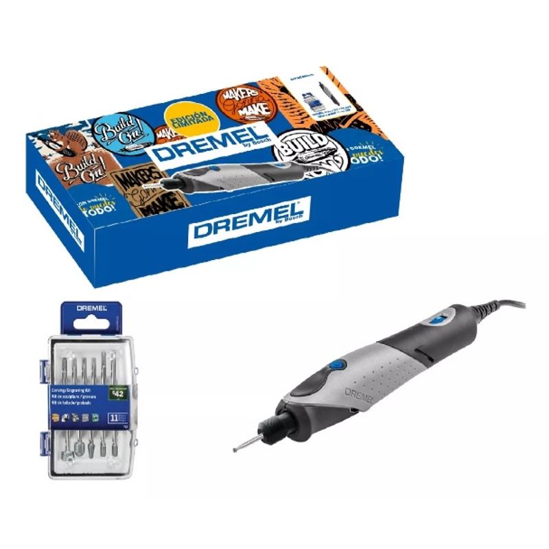 DREMEL - Kit Caja Dremel Stylo + 11 Acc. + Kit Multipropósito 11 Pza.