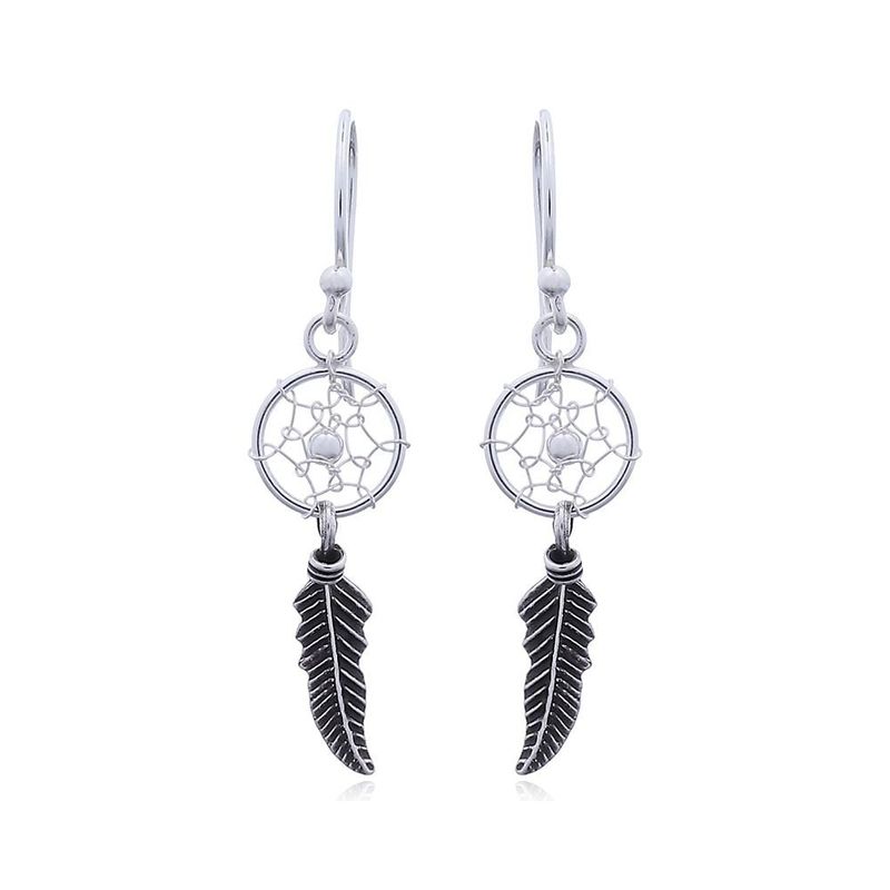 MABELITA - Aros De Plata 925 Mini Atrapasueños