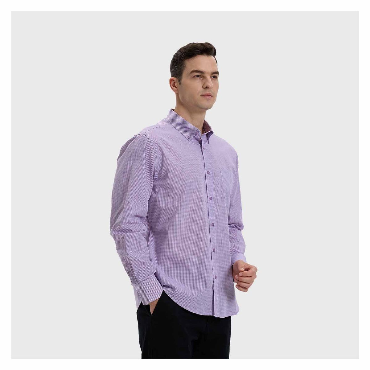FASHION'S PARK - Camisa Hombre Fantasía Lila Fashion's Park