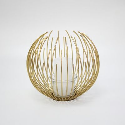 Imagen 2 del producto Candelabro Esfera Dorada Porta Vela