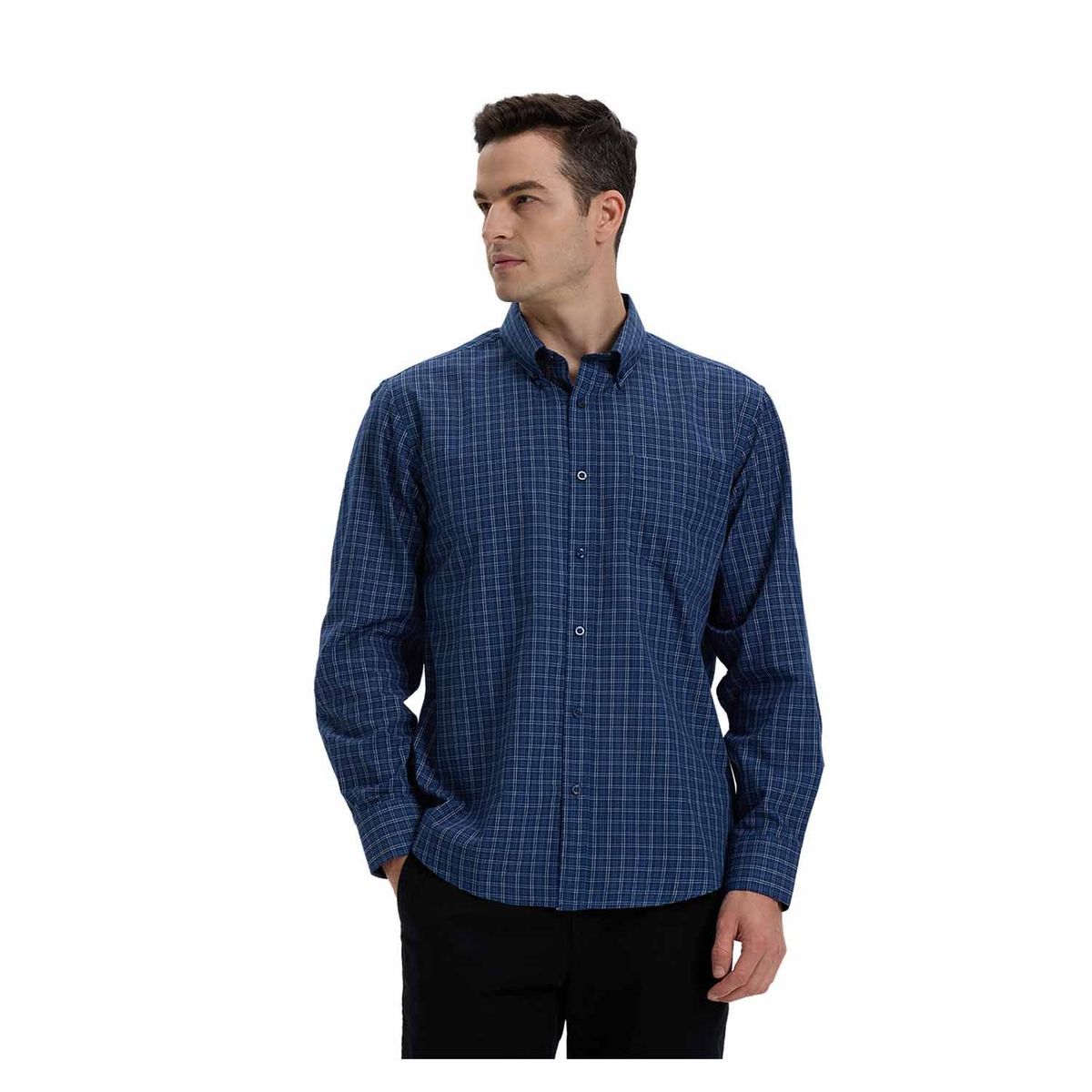 FASHION'S PARK - Camisa Hombre Fantasía Azul Claro Fashion's Park