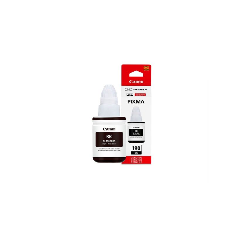 CANON - Botella de Tinta Canon GI-190 Negro Original