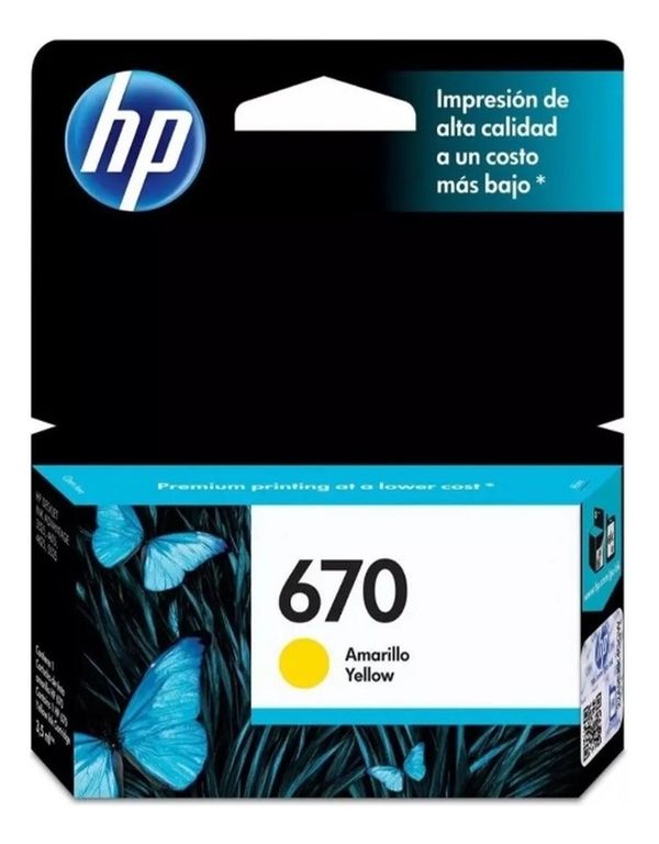Cartucho de Tinta 670 Yellow Original