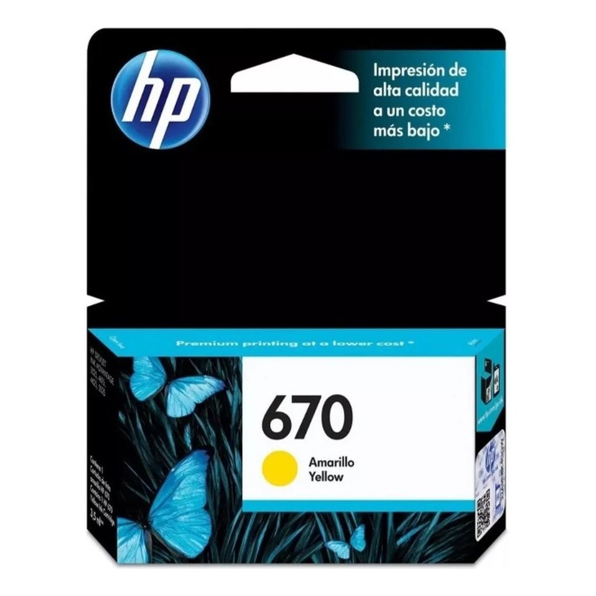 HP - Cartucho de Tinta hp 670 Yellow Original