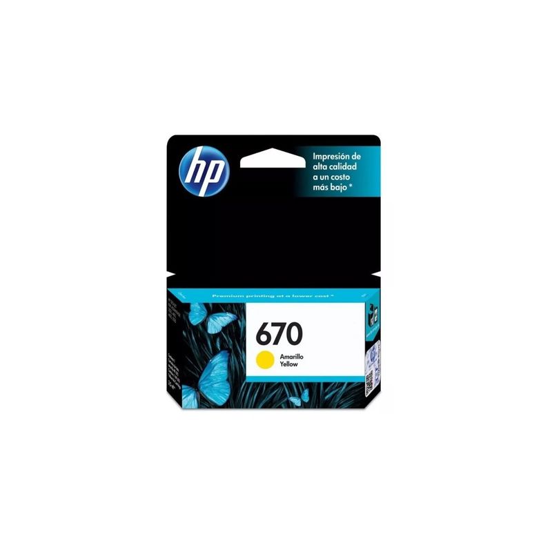 HP - Cartucho hp 670 Yellow Original