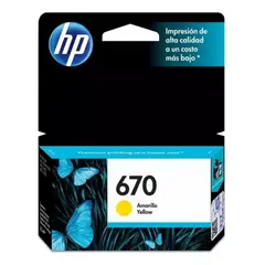 HP - Cartucho 670 Yellow Original