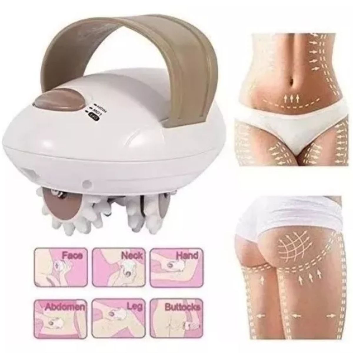 GENERICO - Masajeador Roll Eléctrico Anti-celulitis Body Slimmer 100