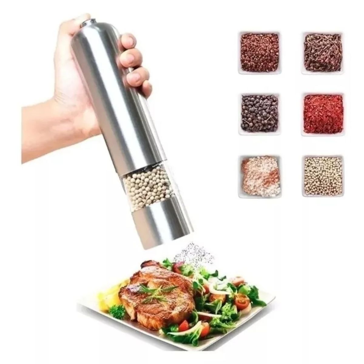 GENERICO - Molinillo Electrico para Sal o Pimienta molino