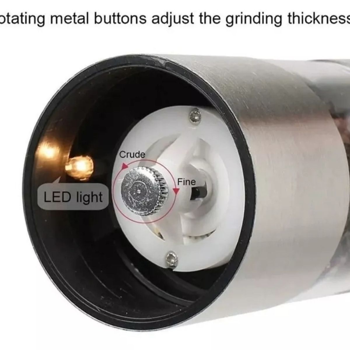 GENERICO - Molinillo Electrico para Sal o Pimienta molino