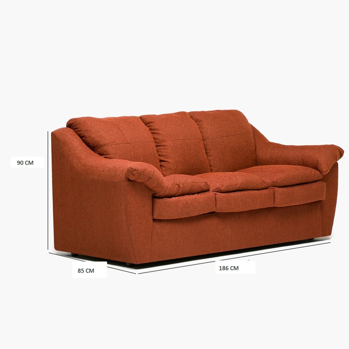 CABSUR - SOFA GALICIA 3CPOS TERRACOTA