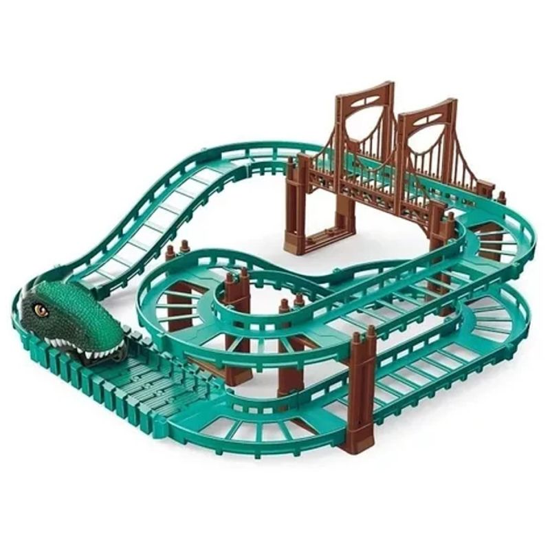 GENERICO - Pista Dinotrack Aventura Jurásica Con Auto Dinosaurio