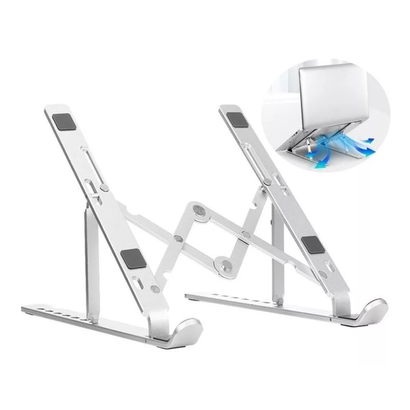 GENERICO - Soporte De Notebook Aluminio Soporte Macbook Base Vertical Laptop Stand Tablet