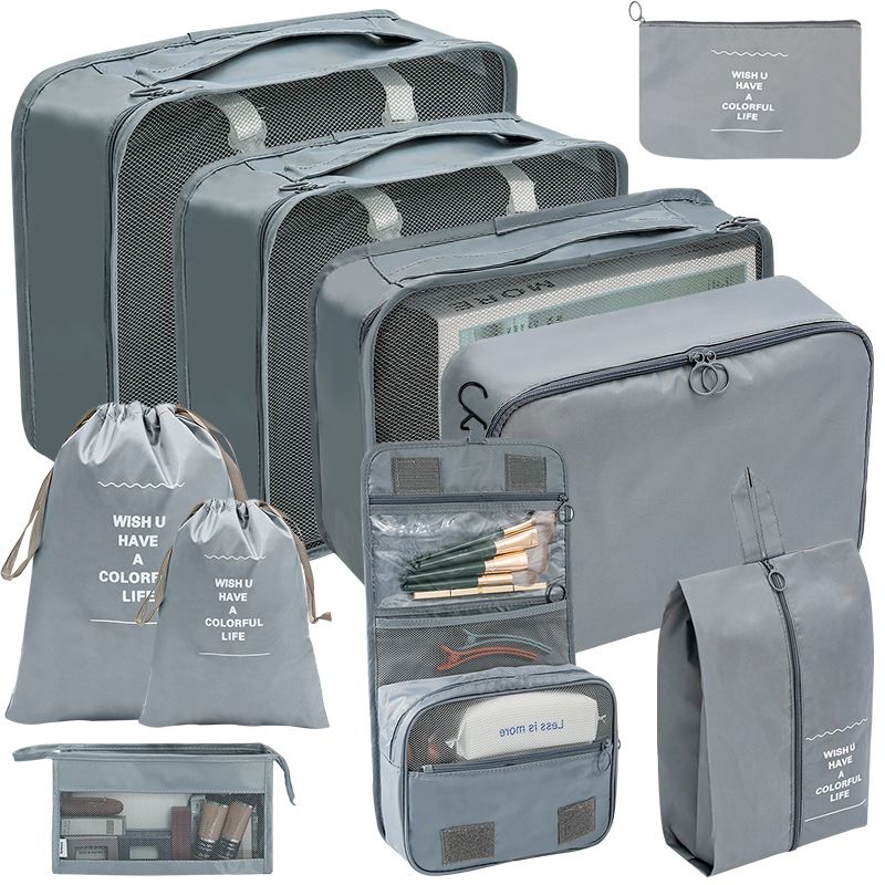 GENERICO - Set 10 Bolsas Organizadora De Maletas Para Viaje Impermeable