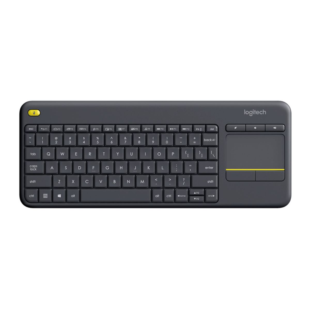 LOGITECH - Teclado Logitech Inalámbrico Touch Pad K400 Negro 920-007123 