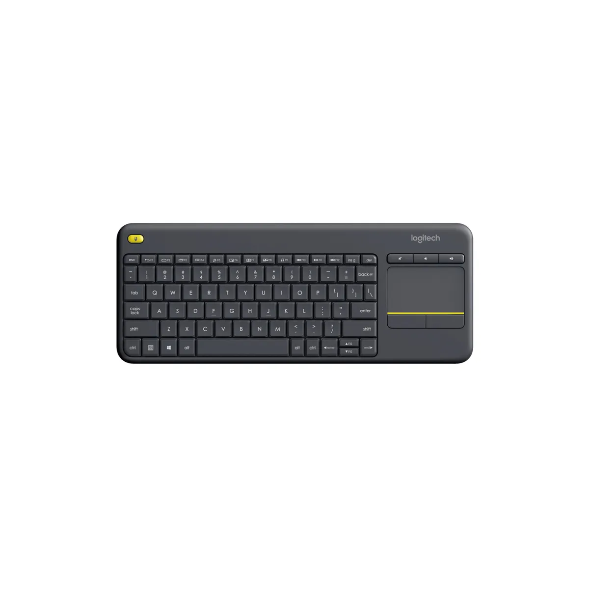 LOGITECH - Teclado Logitech Inalámbrico Touch Pad K400 Negro 920-007123 