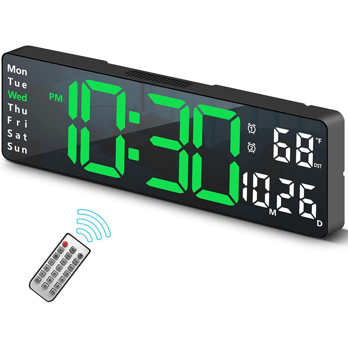 TNAKIEX - Reloj De Pared Digital Decorativo Led Pantalla Grande