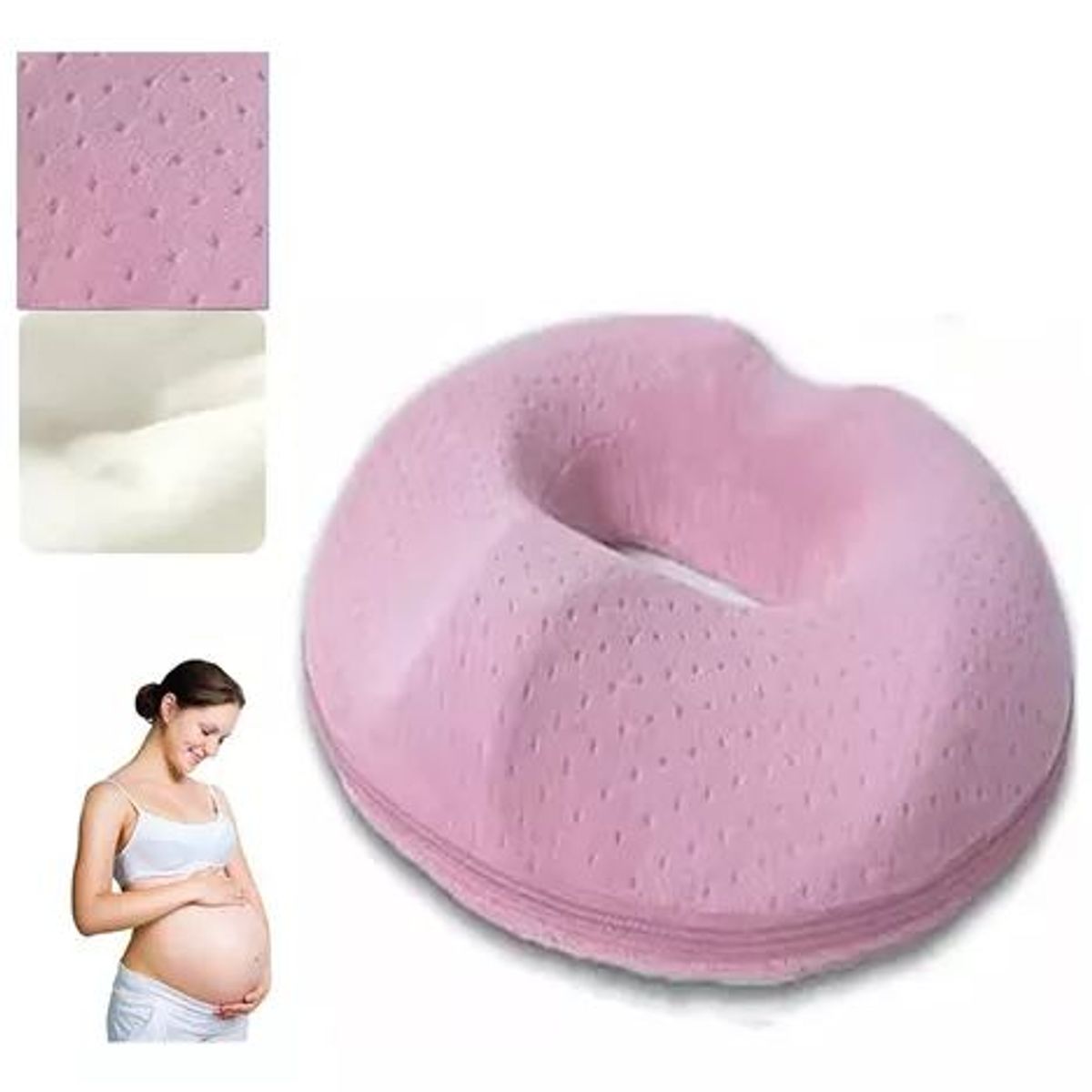 TNAKIEX - Cojin Picarón Ortopédico Antiescaras Lavable Funda Removible-Rosa