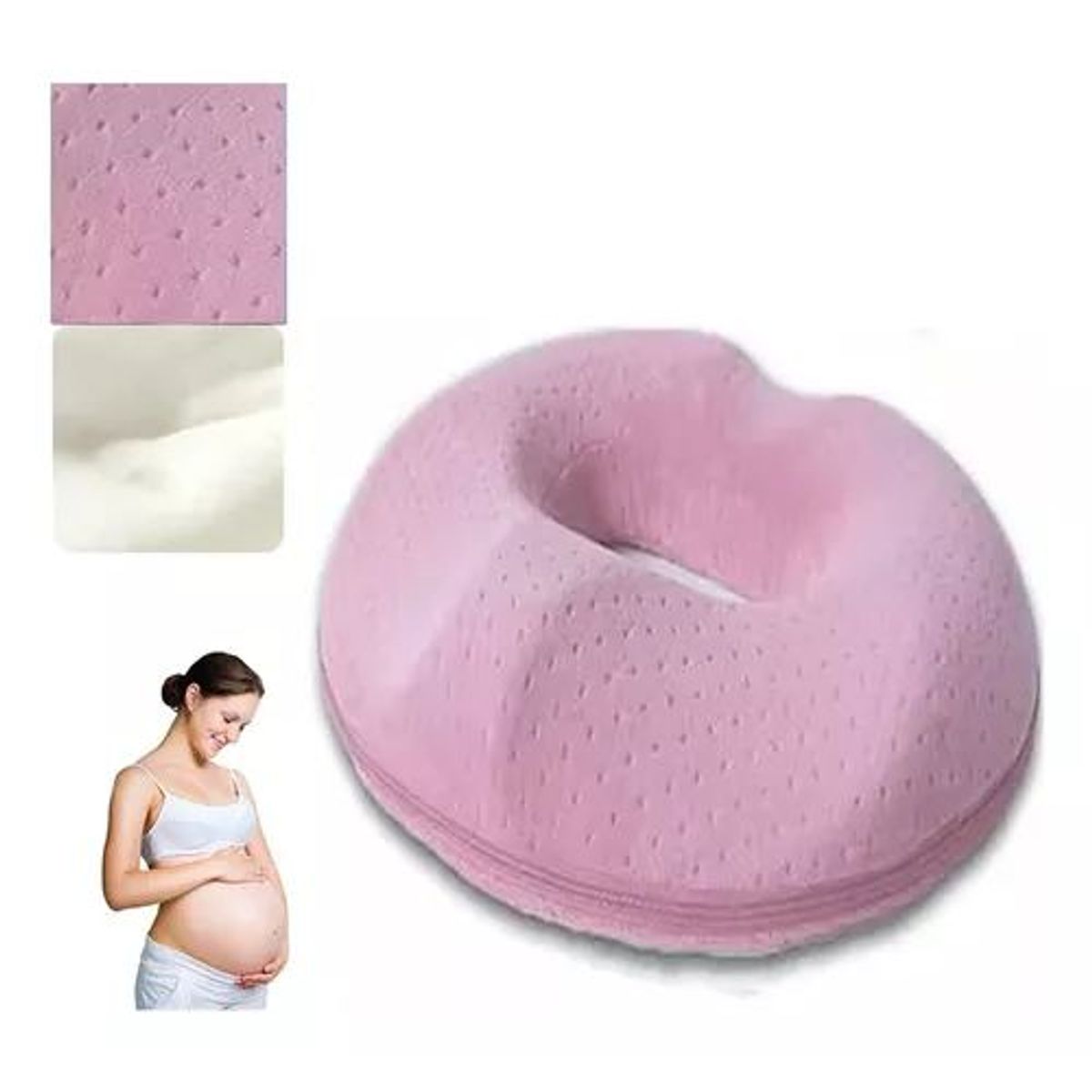 TNAKIEX - Cojin Picarón Ortopédico Antiescaras Lavable Funda Removible-Rosa