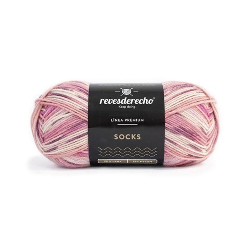 REVESDERECHO - Socks Lana para Calcetines 50 grs Rosado (079)
