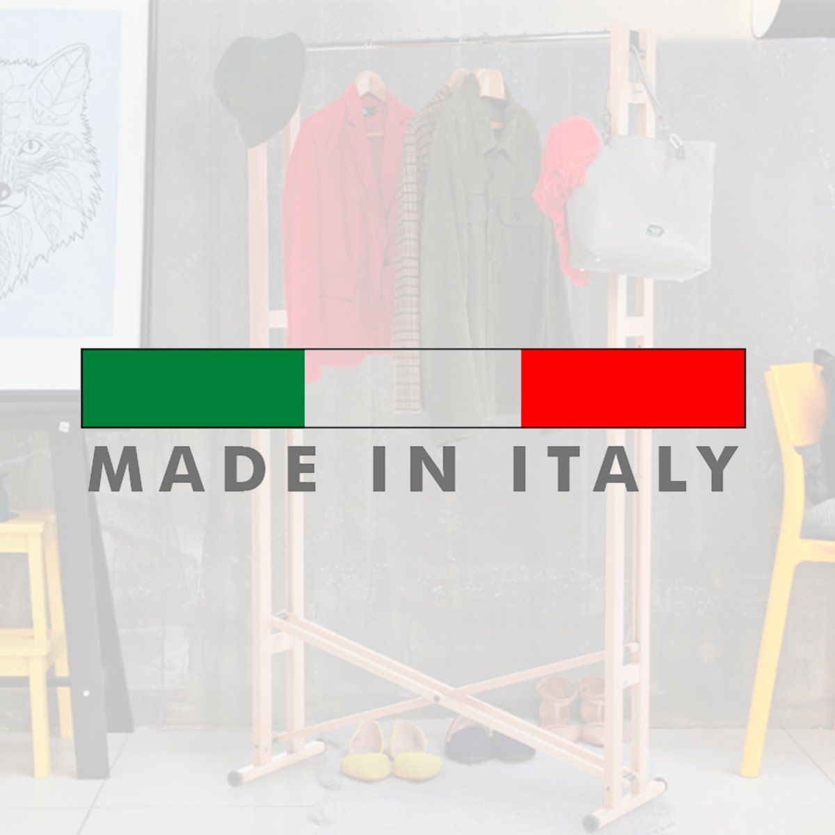 FOPPAPEDRETTI - Perchero Colgador De Ropa Tendedero Foppapedretti Snake 90