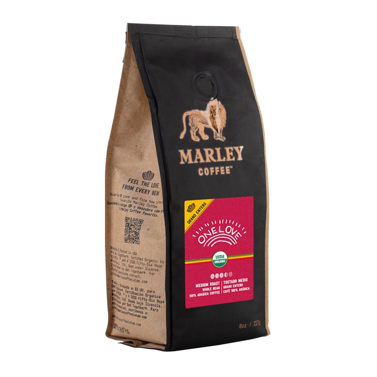 MARLEY COFFEE - Café Grano Entero One Love 227 G