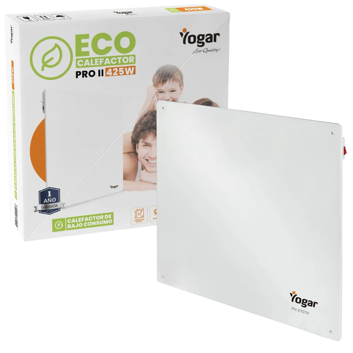 YOGAR - Panel Calefactor PRO II de Bajo Consumo 425W YOGAR