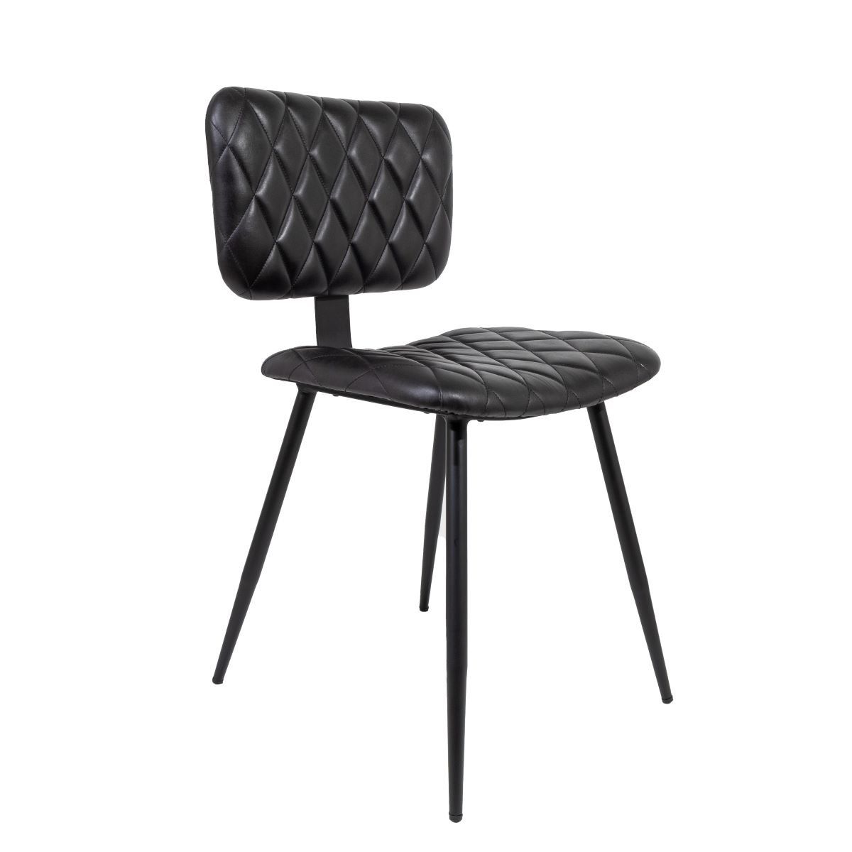 NECTAR - Silla de Cuero Lisboa Negro